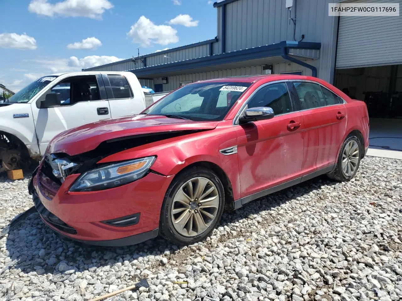 2012 Ford Taurus Limited VIN: 1FAHP2FW0CG117696 Lot: 54259624