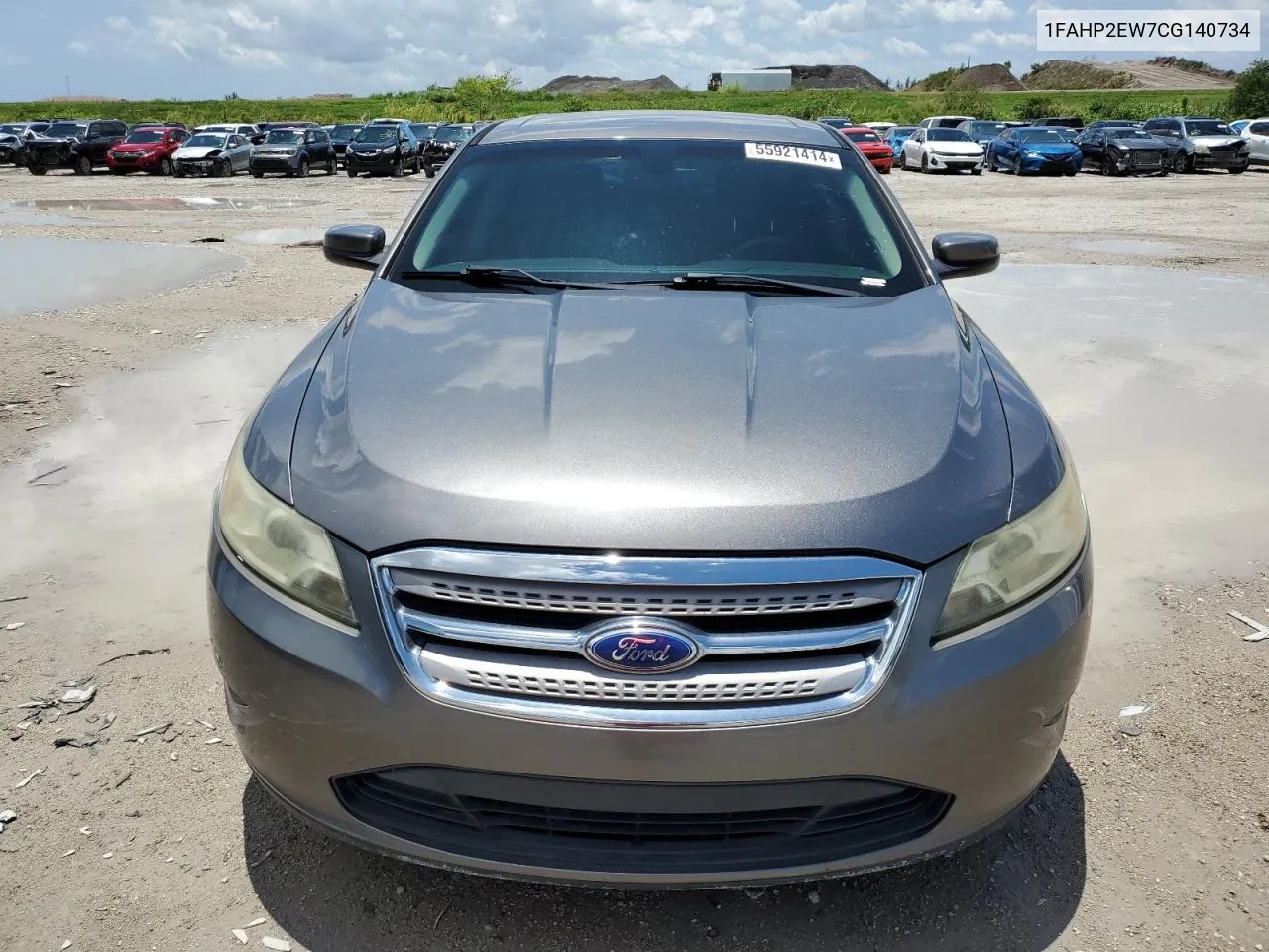 2012 Ford Taurus Sel VIN: 1FAHP2EW7CG140734 Lot: 55921414