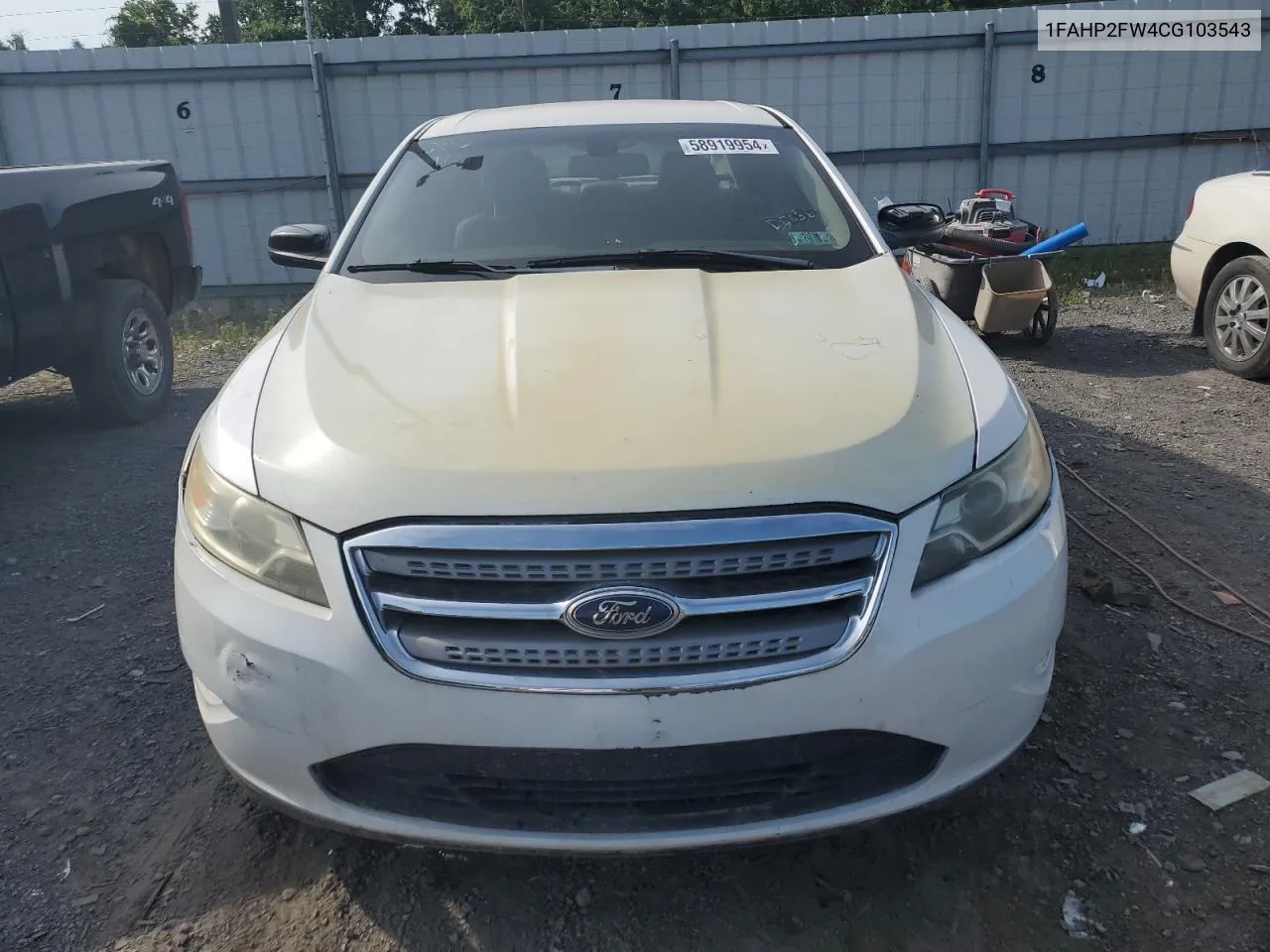 1FAHP2FW4CG103543 2012 Ford Taurus Limited