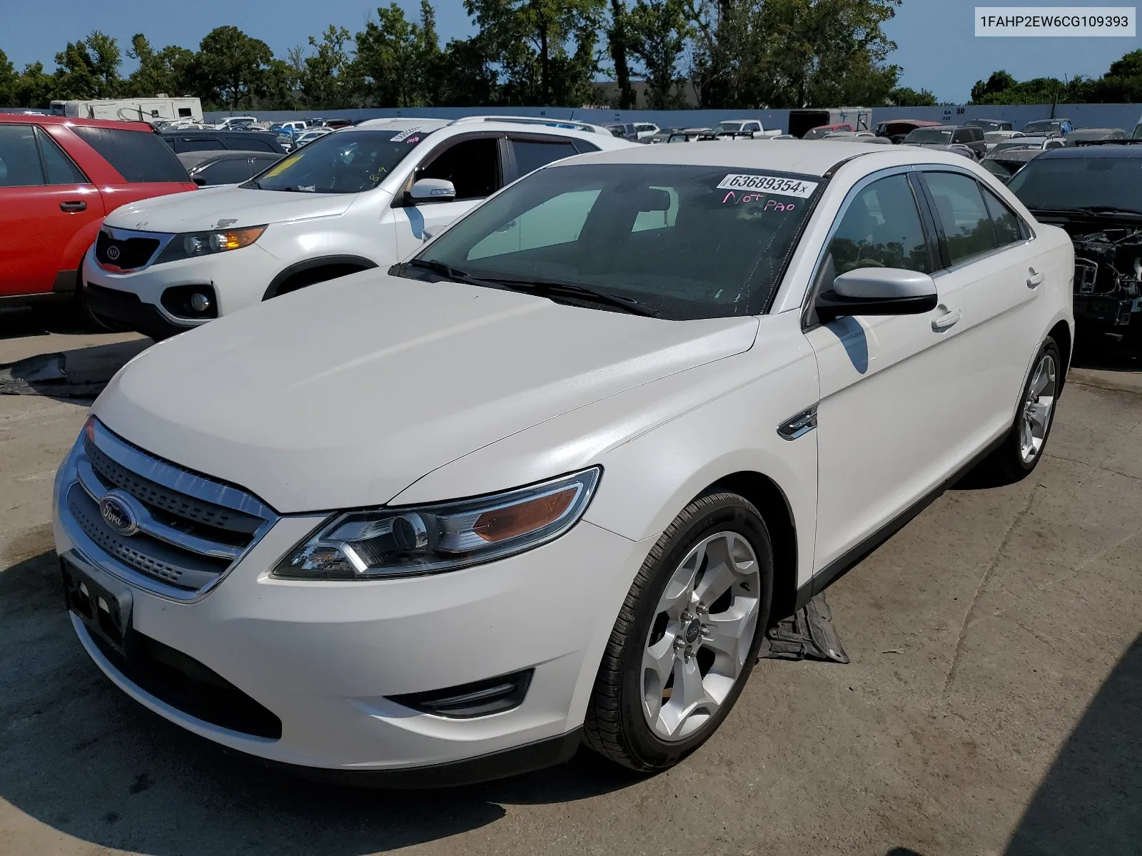 2012 Ford Taurus Sel VIN: 1FAHP2EW6CG109393 Lot: 63689354