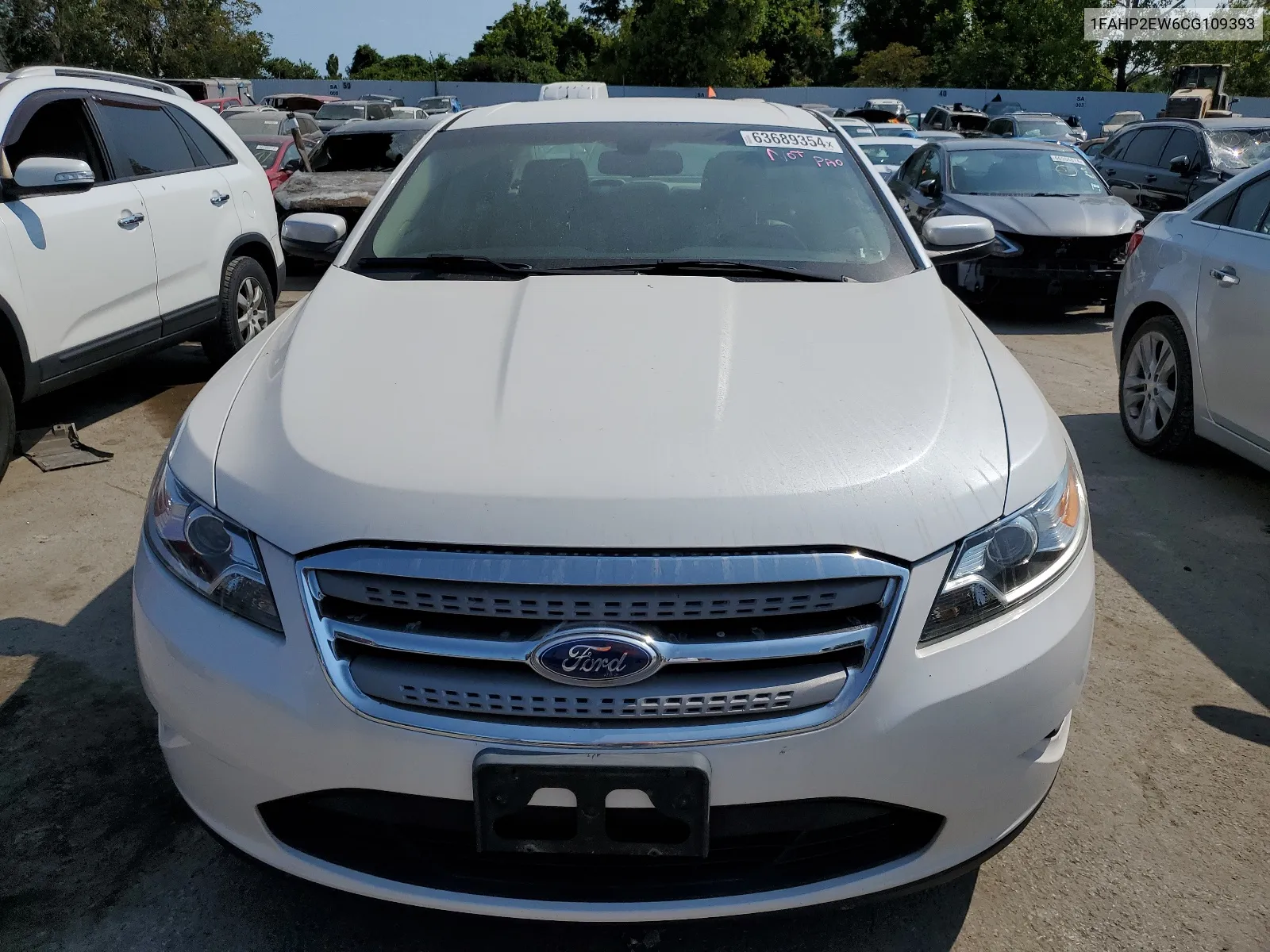 2012 Ford Taurus Sel VIN: 1FAHP2EW6CG109393 Lot: 63689354