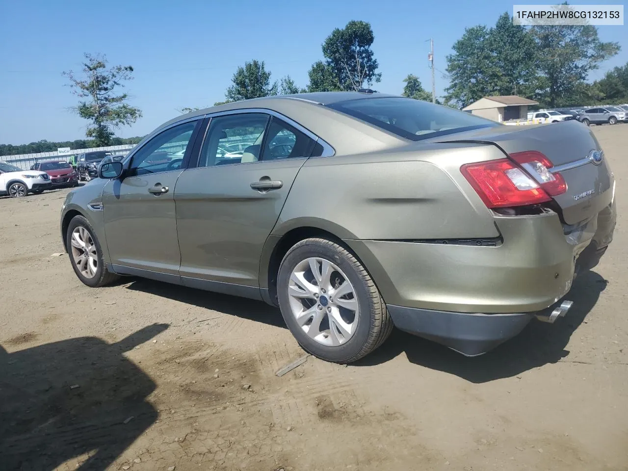 2012 Ford Taurus Sel VIN: 1FAHP2HW8CG132153 Lot: 68413594