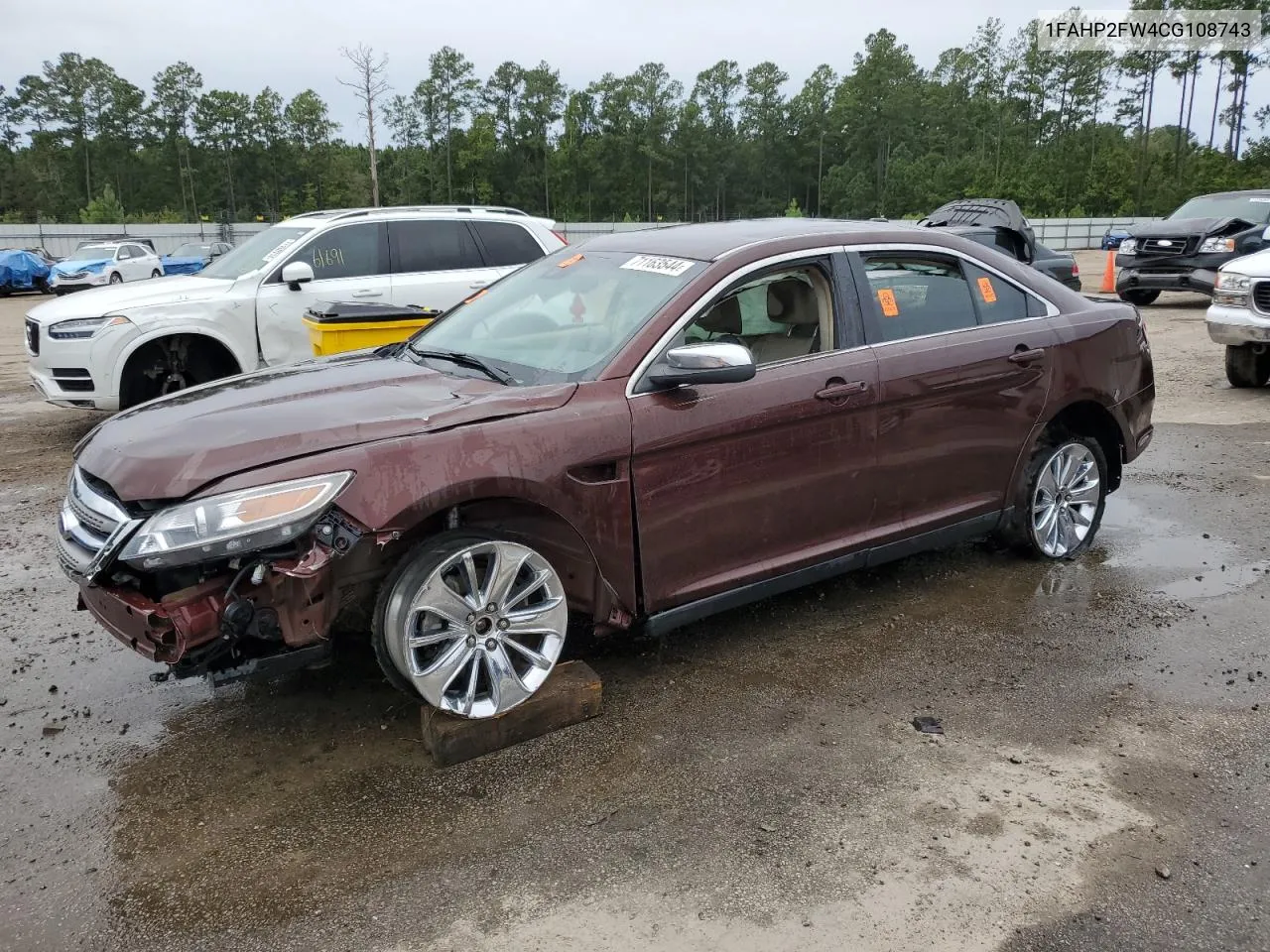 2012 Ford Taurus Limited VIN: 1FAHP2FW4CG108743 Lot: 71163544