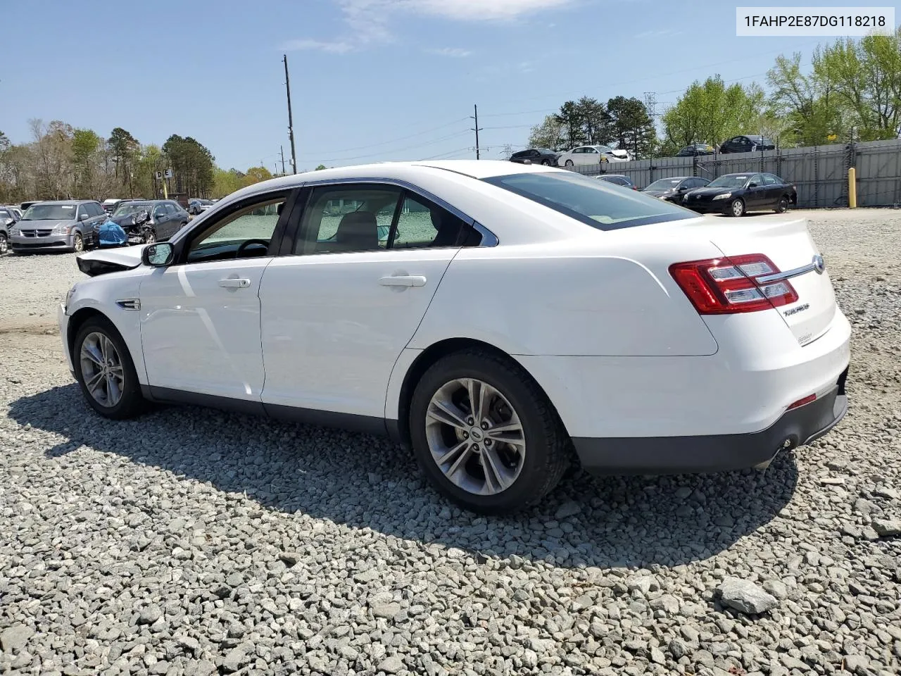 2013 Ford Taurus Sel VIN: 1FAHP2E87DG118218 Lot: 50262284