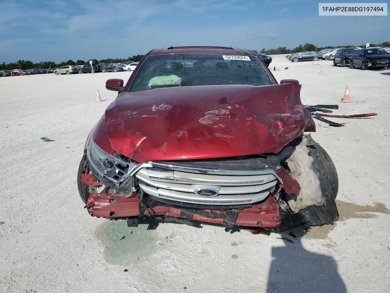 2013 Ford Taurus Sel VIN: 1FAHP2E88DG197494 Lot: 52733624