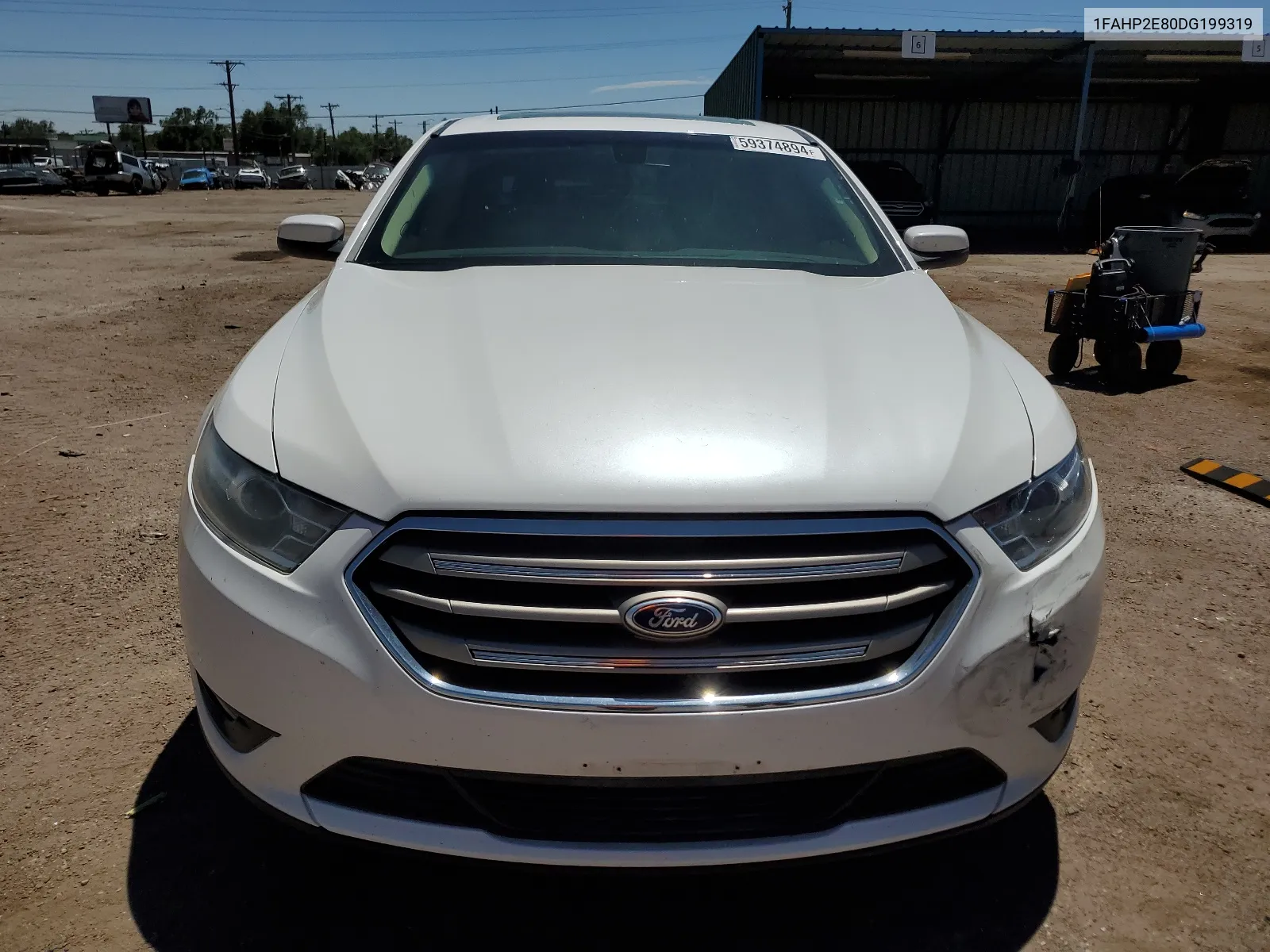 2013 Ford Taurus Sel VIN: 1FAHP2E80DG199319 Lot: 59374894