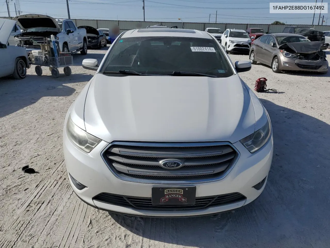 2013 Ford Taurus Sel VIN: 1FAHP2E88DG167492 Lot: 61802414