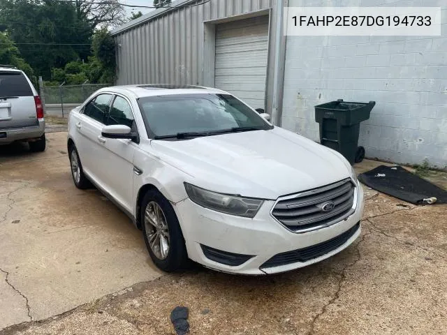 2013 Ford Taurus Sel VIN: 1FAHP2E87DG194733 Lot: 65295344