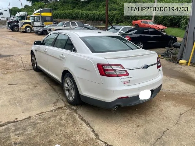 2013 Ford Taurus Sel VIN: 1FAHP2E87DG194733 Lot: 65295344