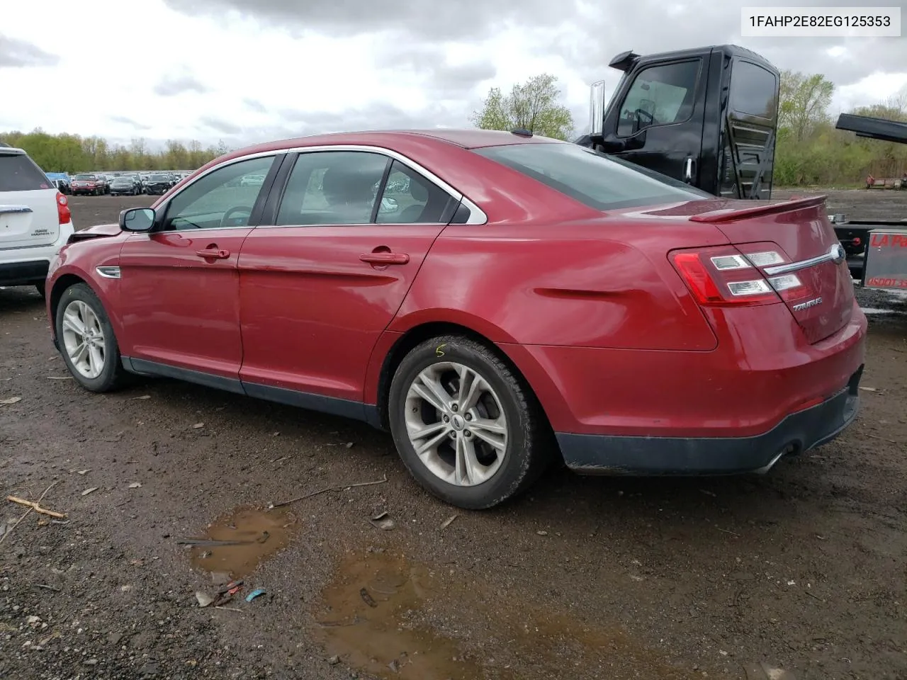 2014 Ford Taurus Sel VIN: 1FAHP2E82EG125353 Lot: 50797393