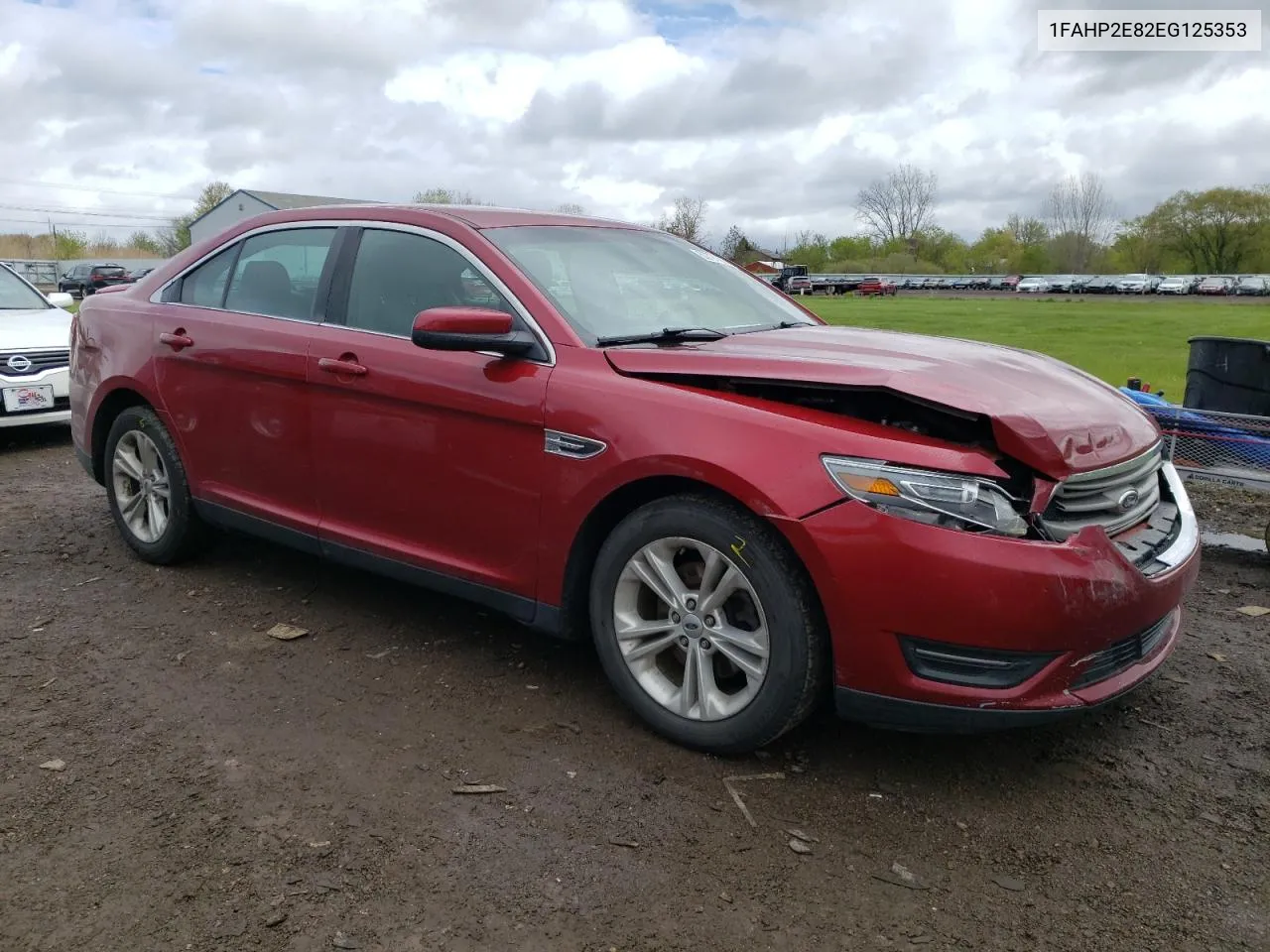 2014 Ford Taurus Sel VIN: 1FAHP2E82EG125353 Lot: 50797393