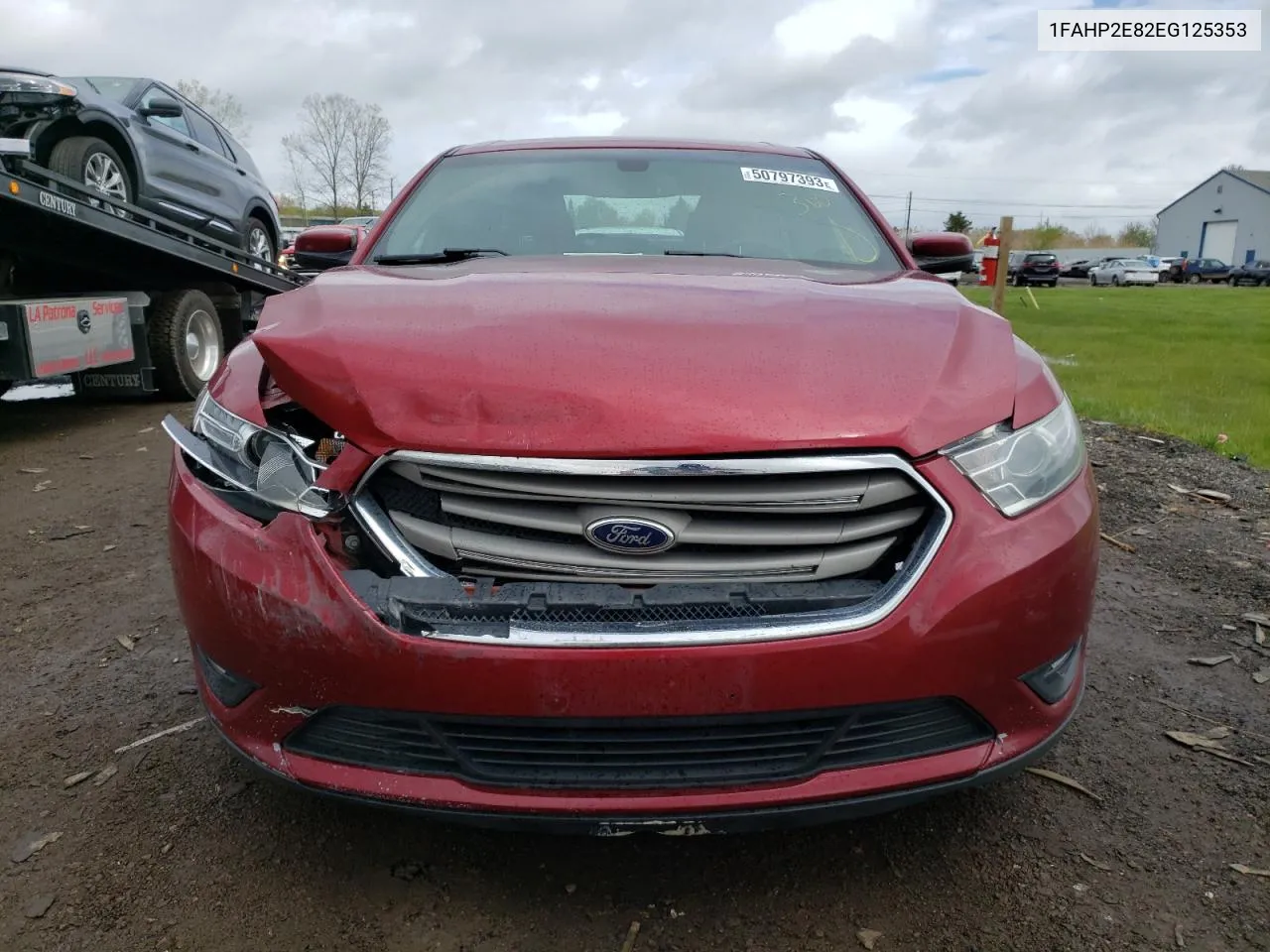 2014 Ford Taurus Sel VIN: 1FAHP2E82EG125353 Lot: 50797393