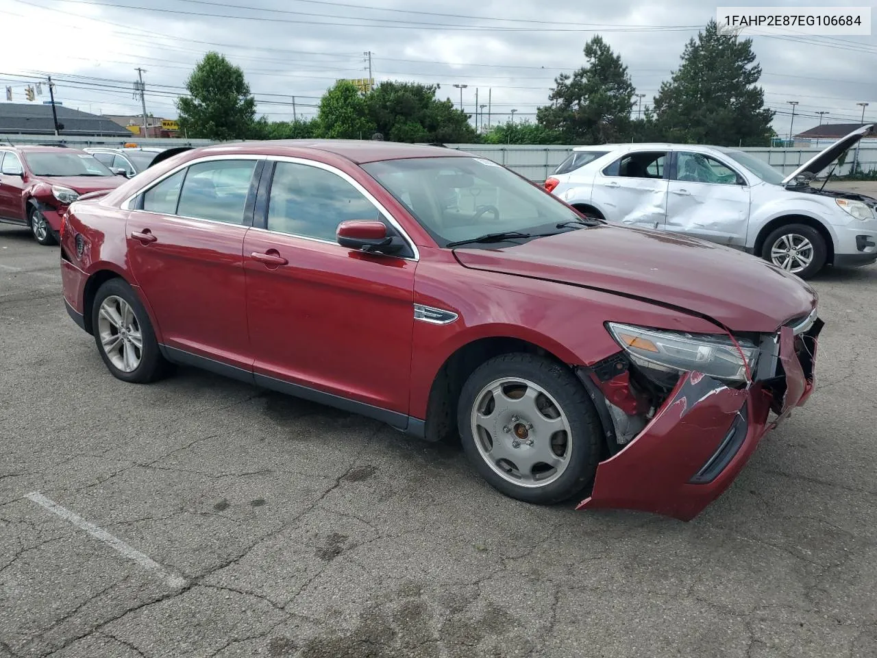 2014 Ford Taurus Sel VIN: 1FAHP2E87EG106684 Lot: 50884264