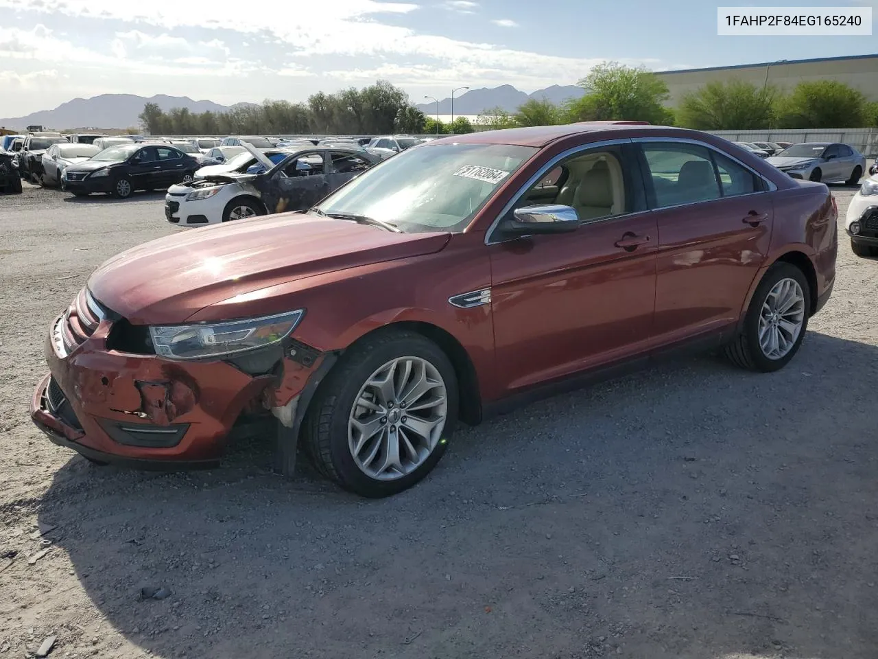 2014 Ford Taurus Limited VIN: 1FAHP2F84EG165240 Lot: 51762064