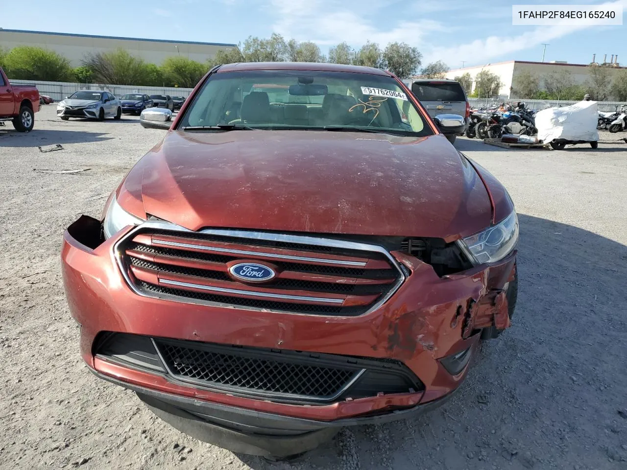 2014 Ford Taurus Limited VIN: 1FAHP2F84EG165240 Lot: 51762064