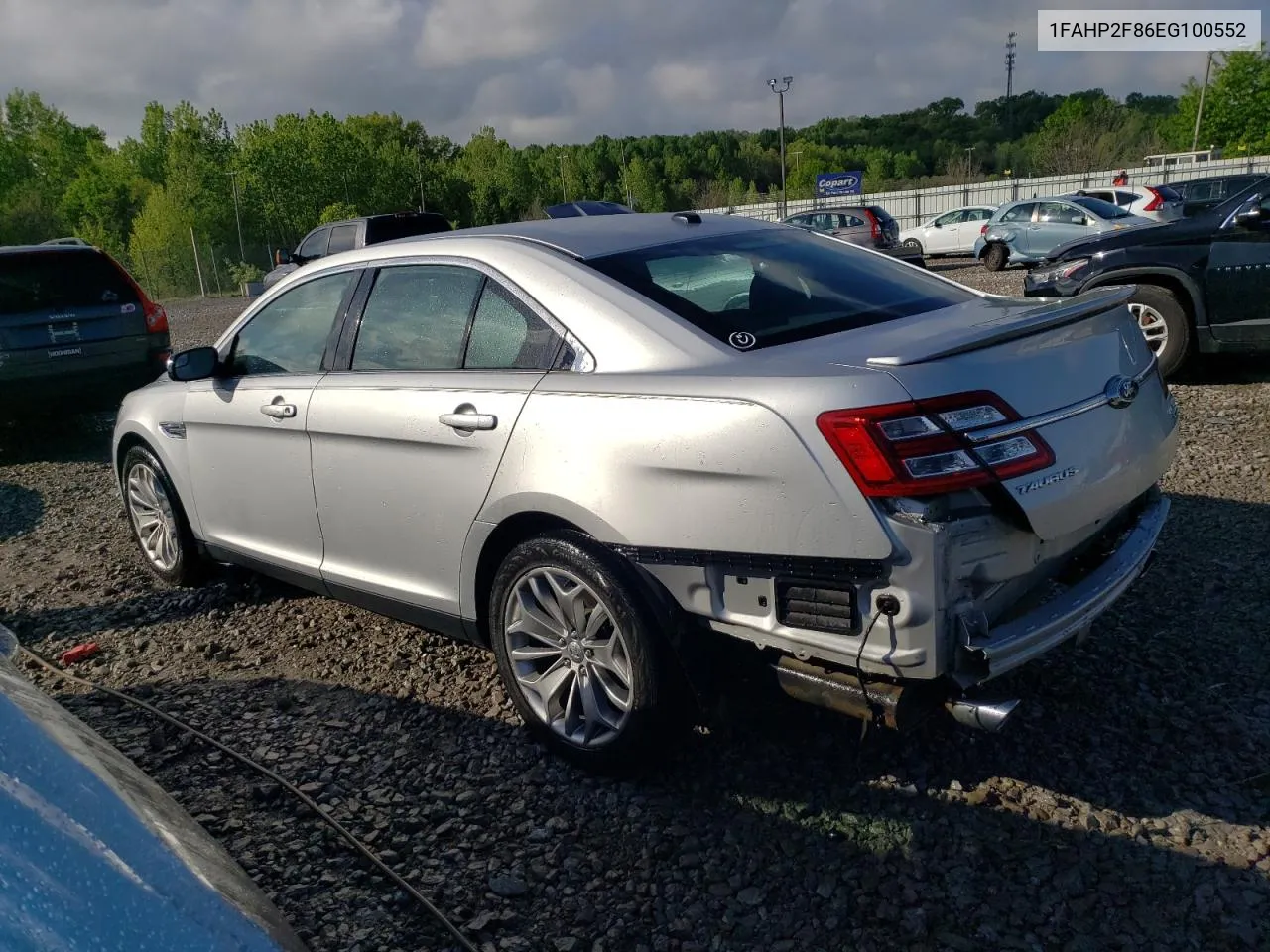 2014 Ford Taurus Limited VIN: 1FAHP2F86EG100552 Lot: 51843954