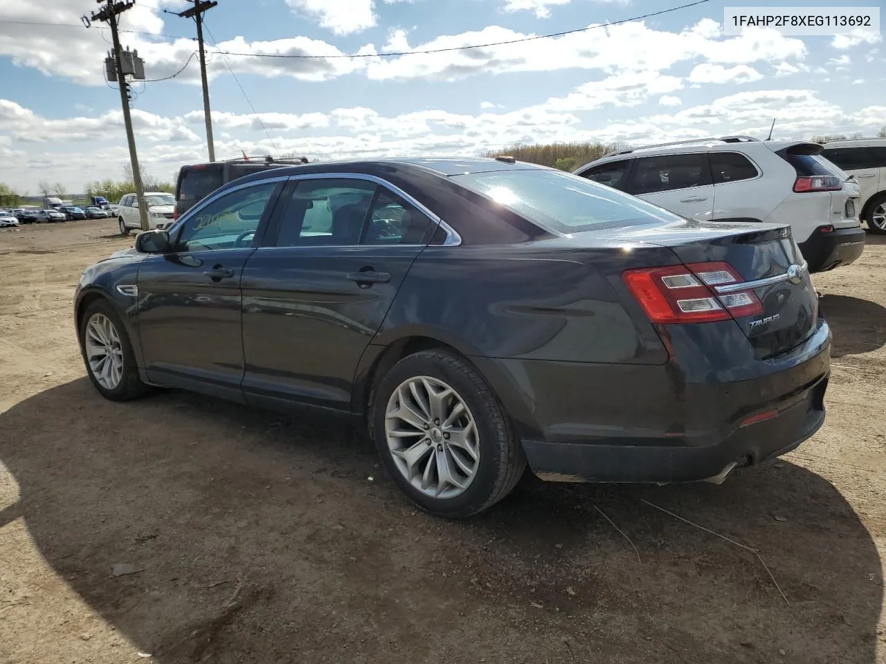 2014 Ford Taurus Limited VIN: 1FAHP2F8XEG113692 Lot: 52111854