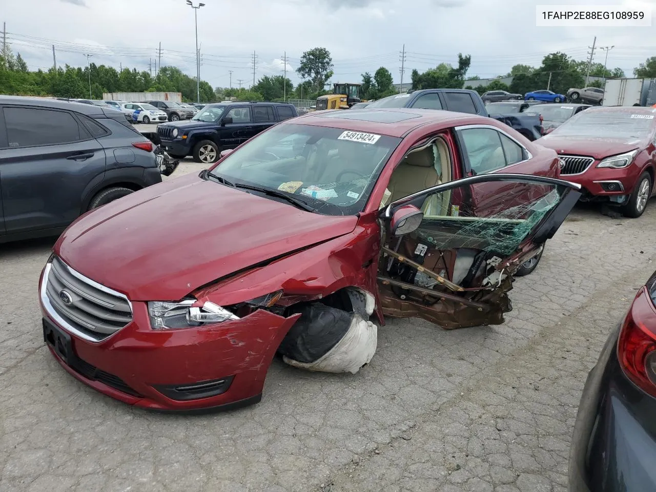 2014 Ford Taurus Sel VIN: 1FAHP2E88EG108959 Lot: 54913424