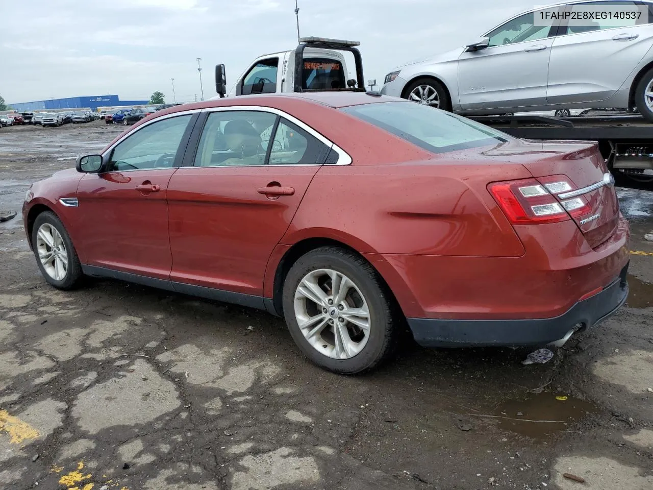 2014 Ford Taurus Sel VIN: 1FAHP2E8XEG140537 Lot: 55285144