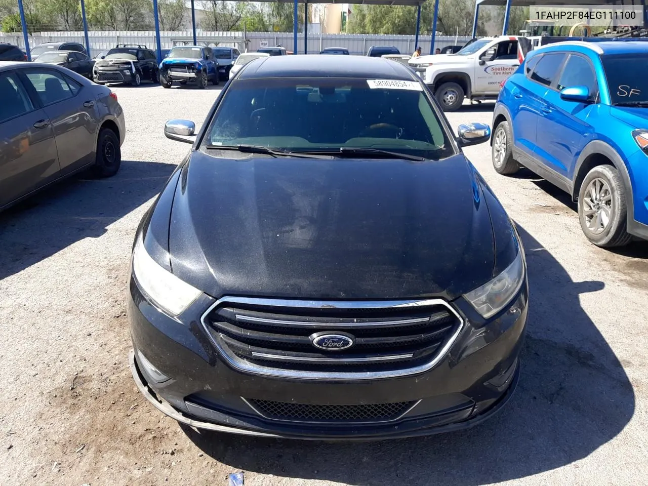 2014 Ford Taurus Limited VIN: 1FAHP2F84EG111100 Lot: 58904854