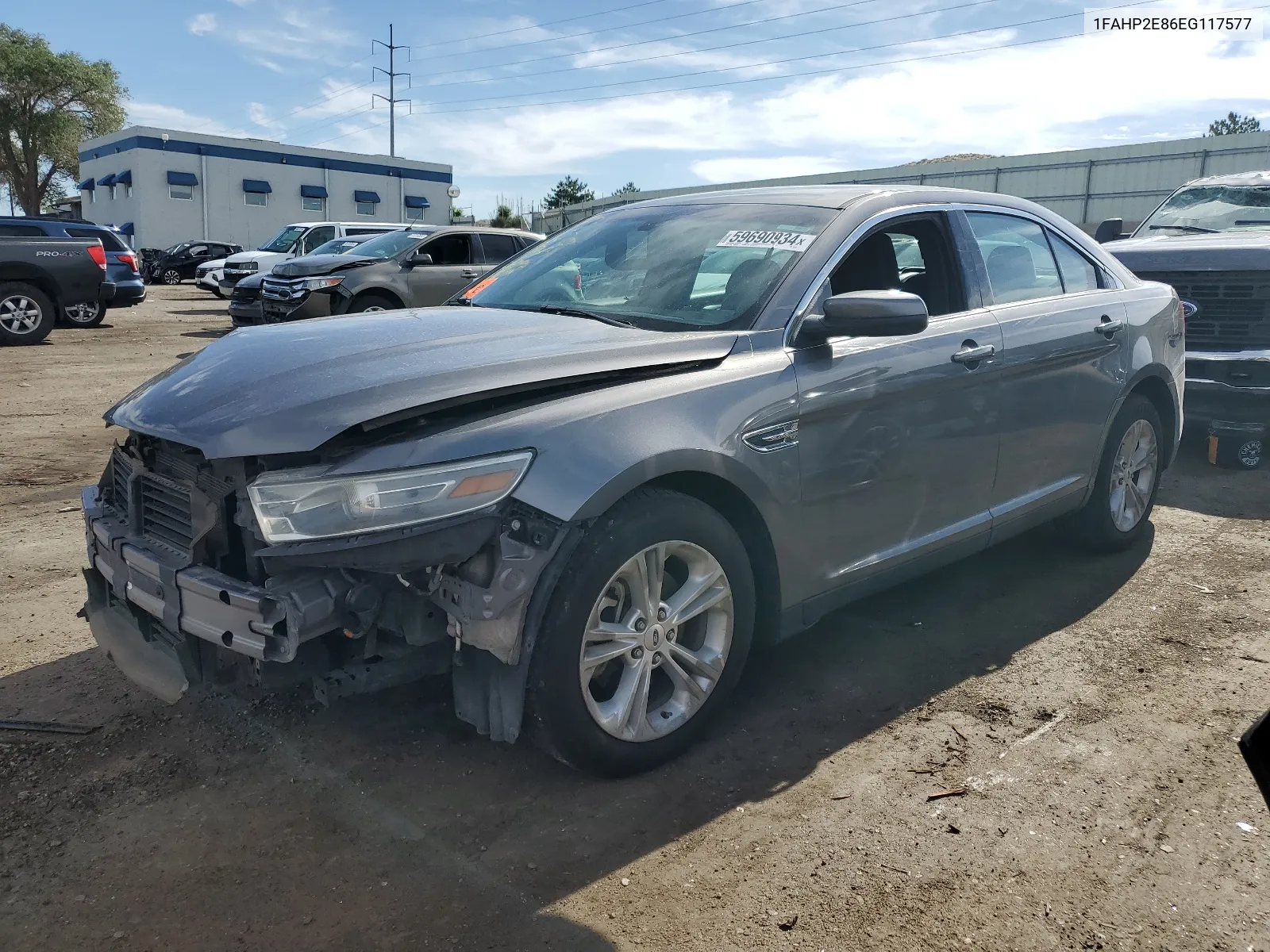 2014 Ford Taurus Sel VIN: 1FAHP2E86EG117577 Lot: 59690934