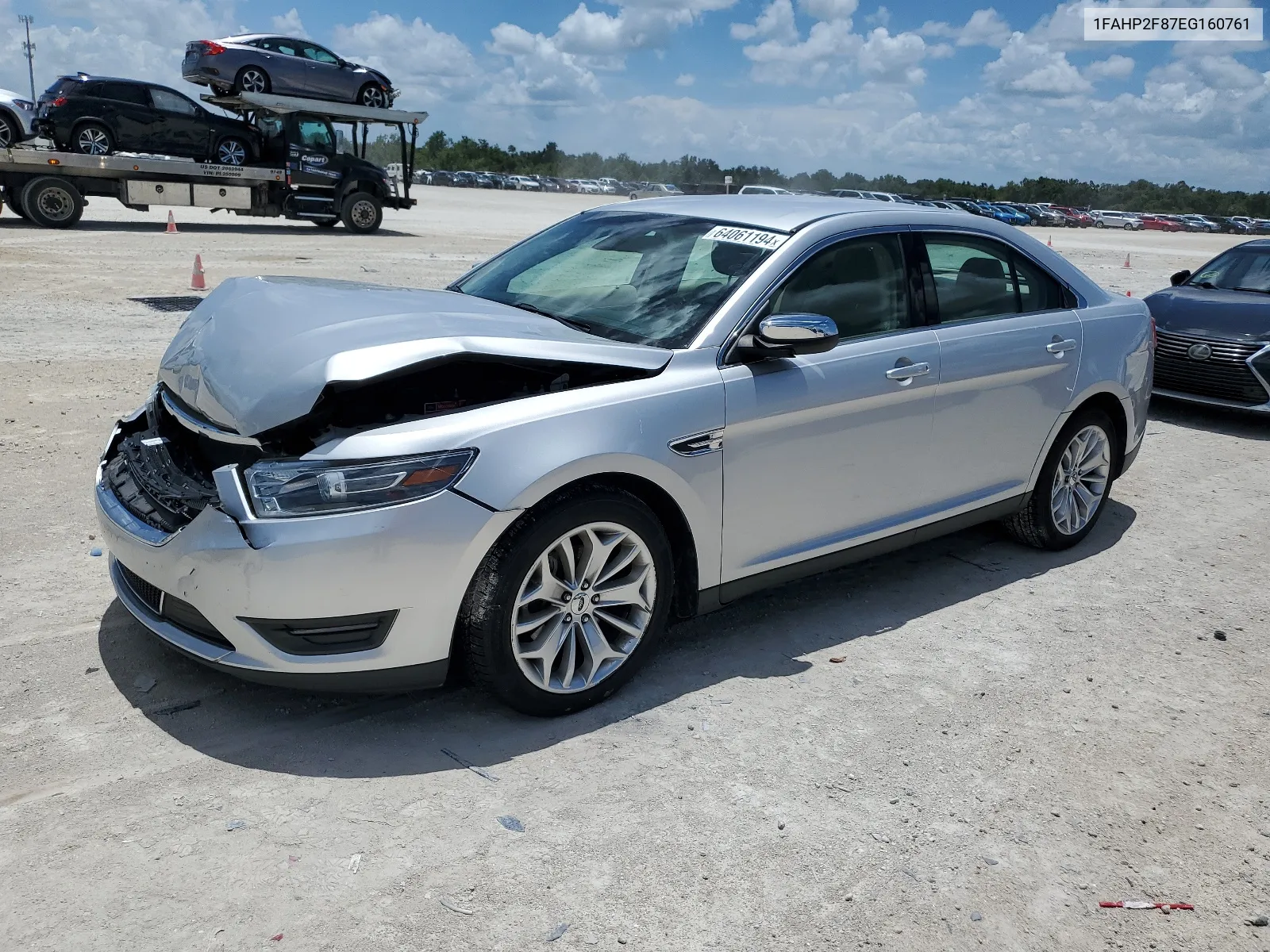 2014 Ford Taurus Limited VIN: 1FAHP2F87EG160761 Lot: 64061194