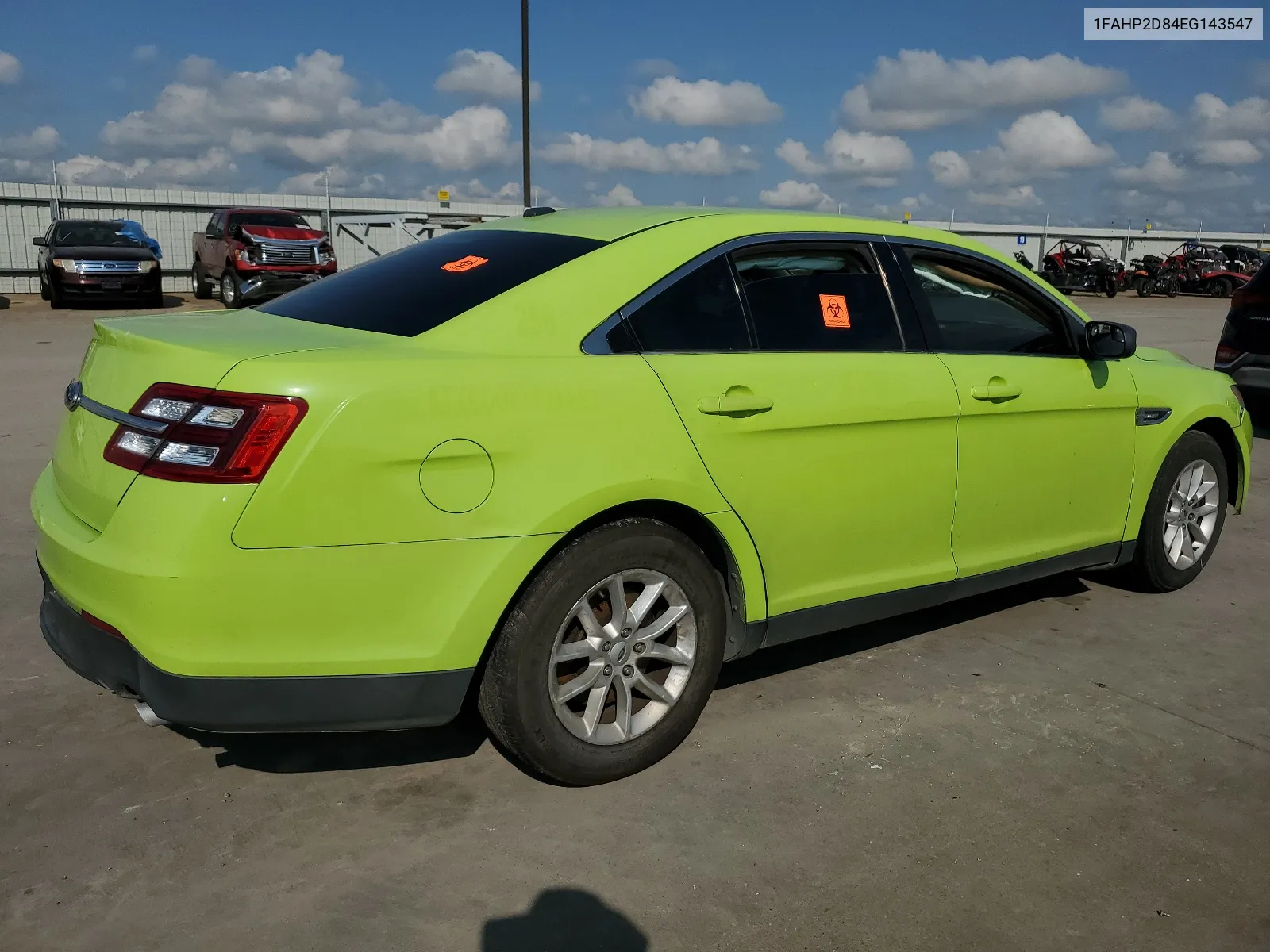 2014 Ford Taurus Se VIN: 1FAHP2D84EG143547 Lot: 64687494