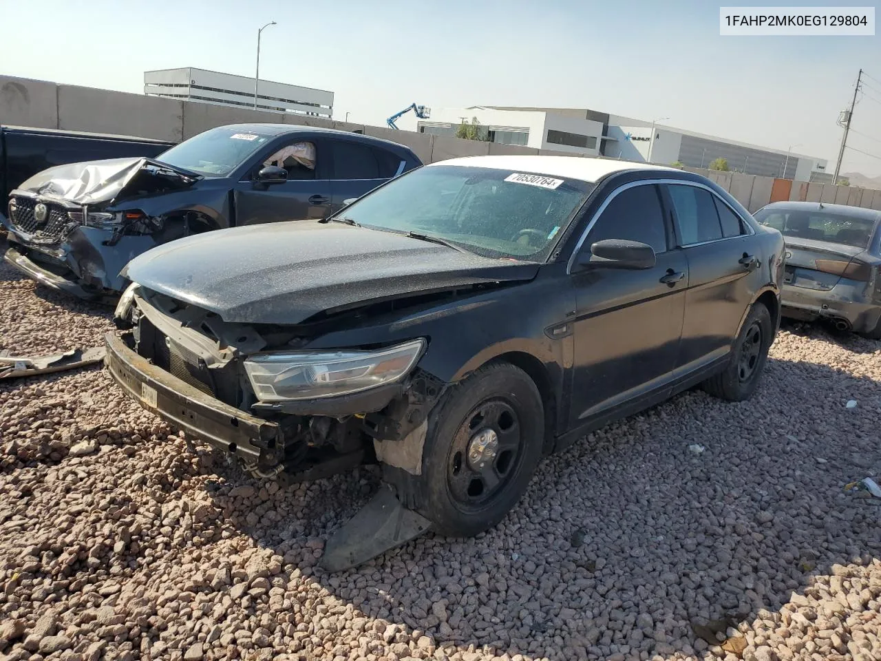 2014 Ford Taurus Police Interceptor VIN: 1FAHP2MK0EG129804 Lot: 70530764