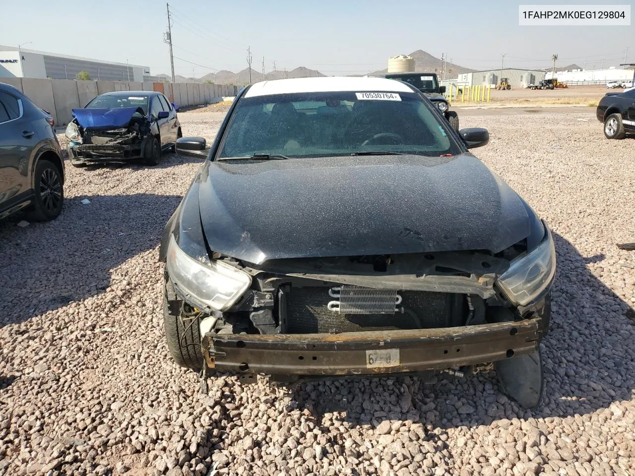 2014 Ford Taurus Police Interceptor VIN: 1FAHP2MK0EG129804 Lot: 70530764