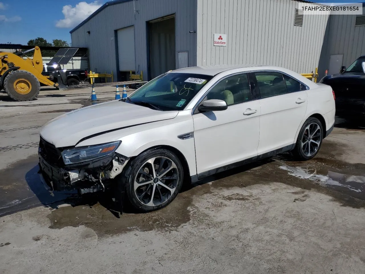 2014 Ford Taurus Sel VIN: 1FAHP2E8XEG181654 Lot: 72238474