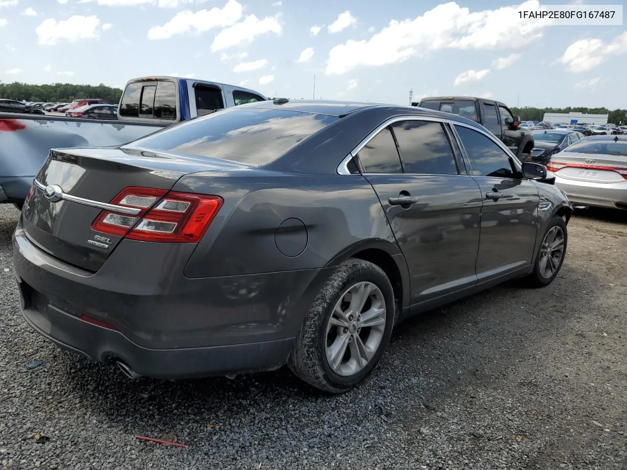 1FAHP2E80FG167487 2015 Ford Taurus Sel