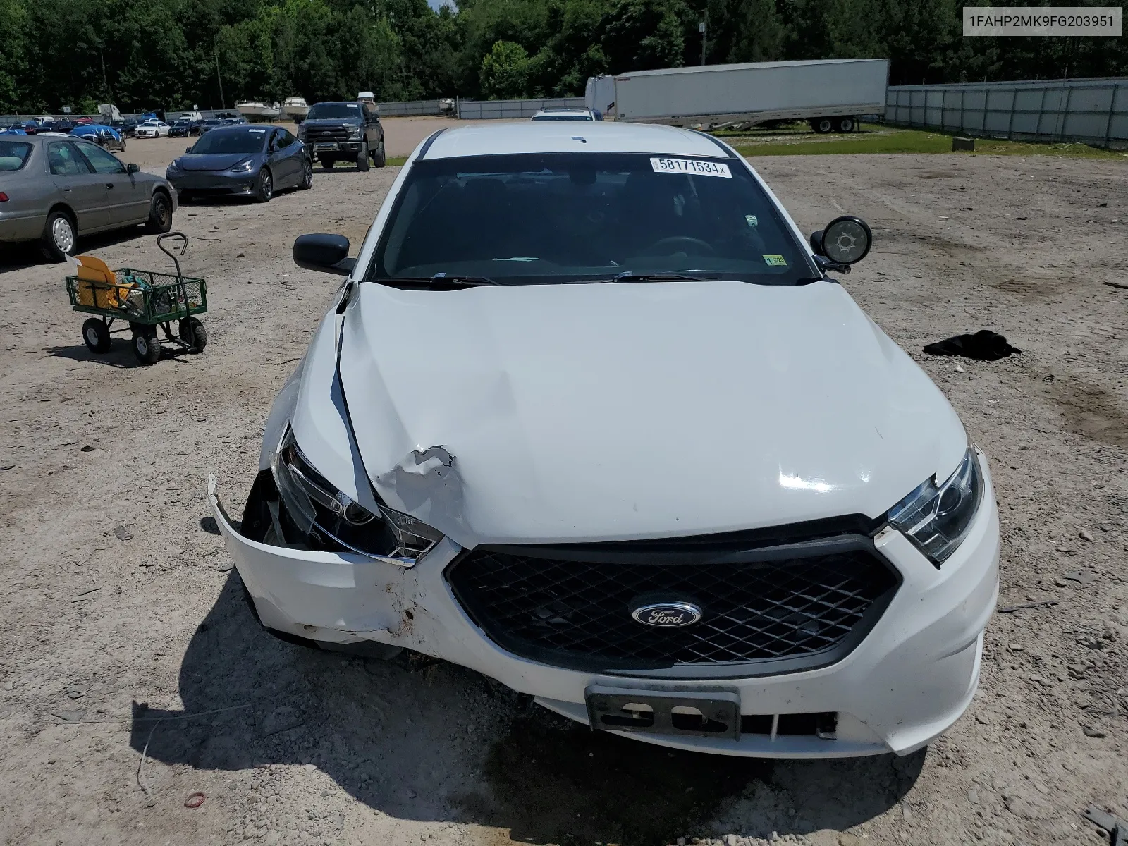 2015 Ford Taurus Police Interceptor VIN: 1FAHP2MK9FG203951 Lot: 58171534