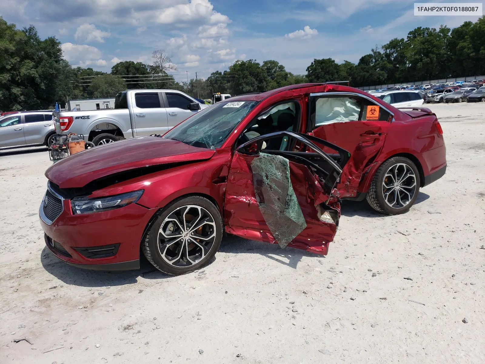 2015 Ford Taurus Sho VIN: 1FAHP2KT0FG188087 Lot: 62994354