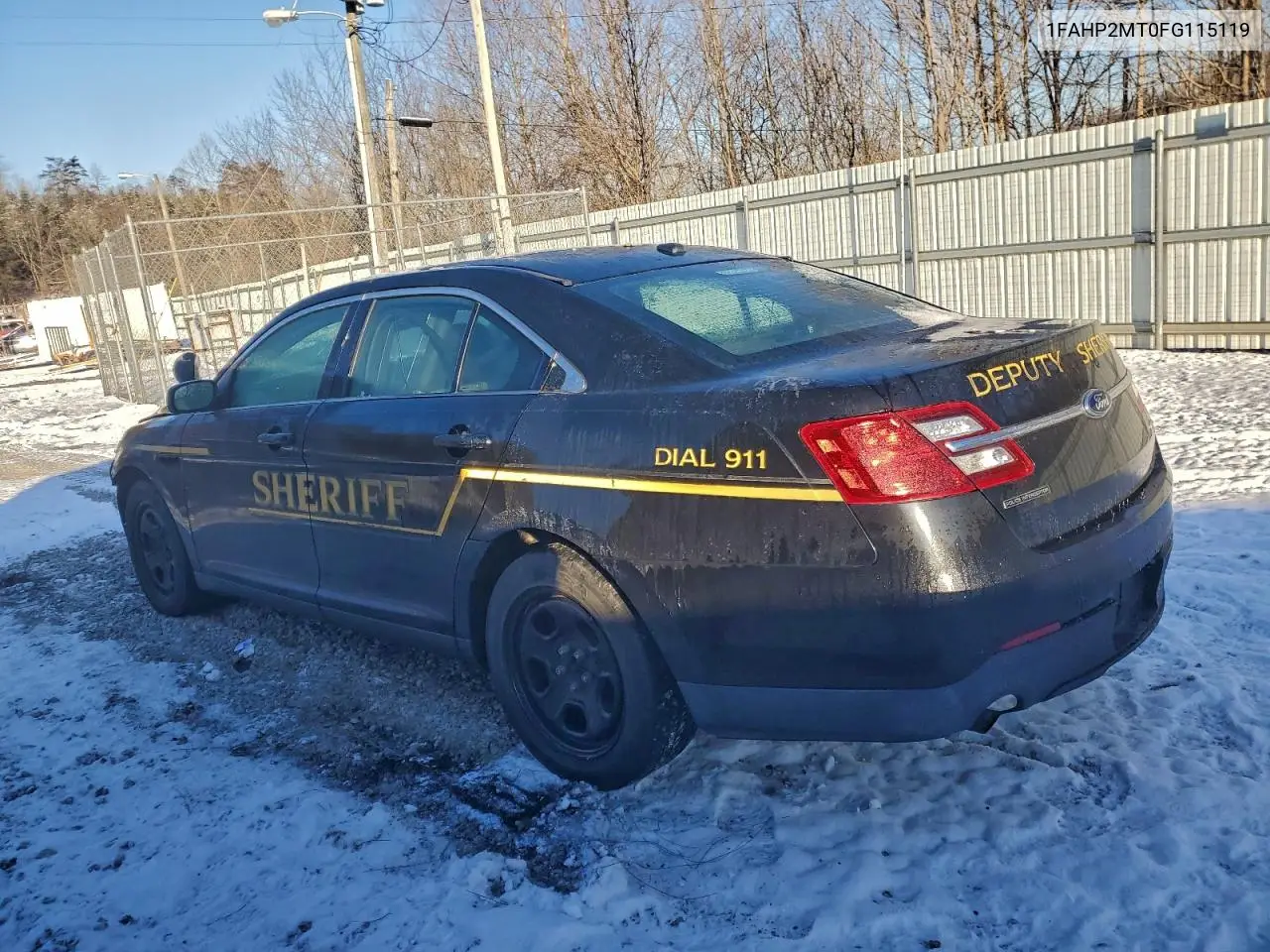 1FAHP2MT0FG115119 2015 Ford Taurus Police Interceptor