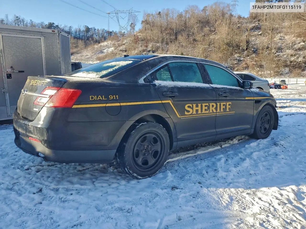 1FAHP2MT0FG115119 2015 Ford Taurus Police Interceptor