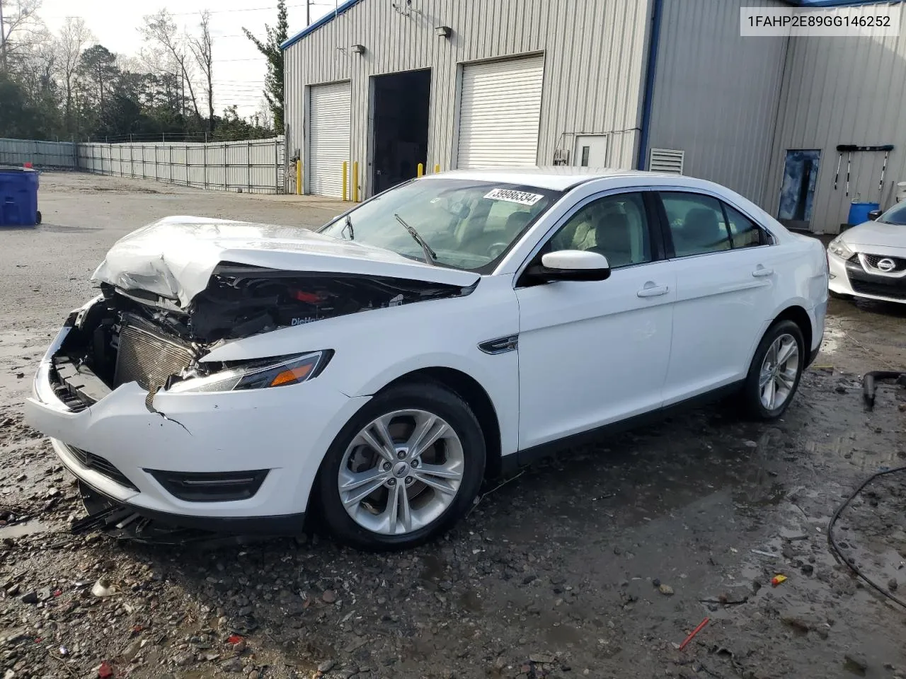 2016 Ford Taurus Sel VIN: 1FAHP2E89GG146252 Lot: 39986334