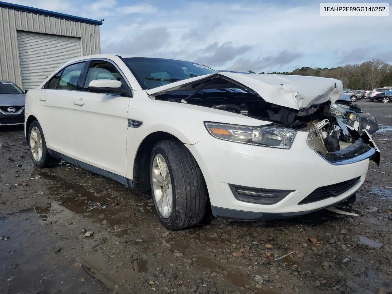 2016 Ford Taurus Sel VIN: 1FAHP2E89GG146252 Lot: 39986334