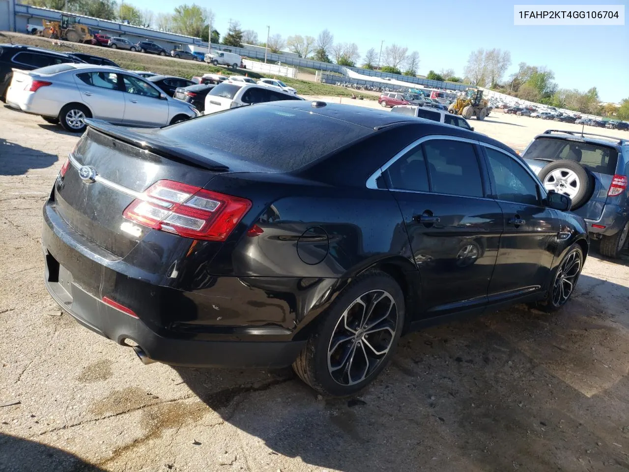 2016 Ford Taurus Sho VIN: 1FAHP2KT4GG106704 Lot: 49456714