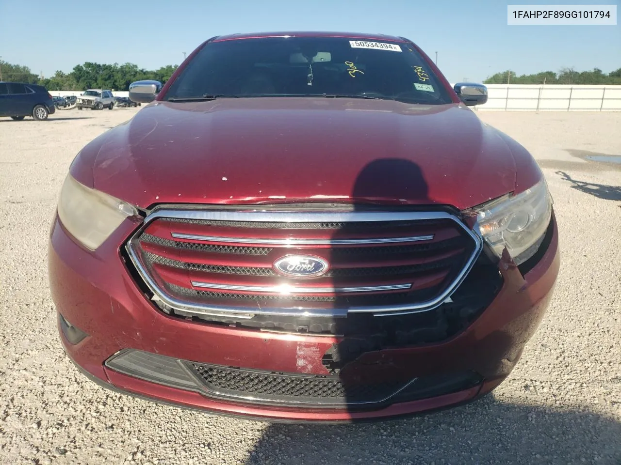 2016 Ford Taurus Limited VIN: 1FAHP2F89GG101794 Lot: 50534394