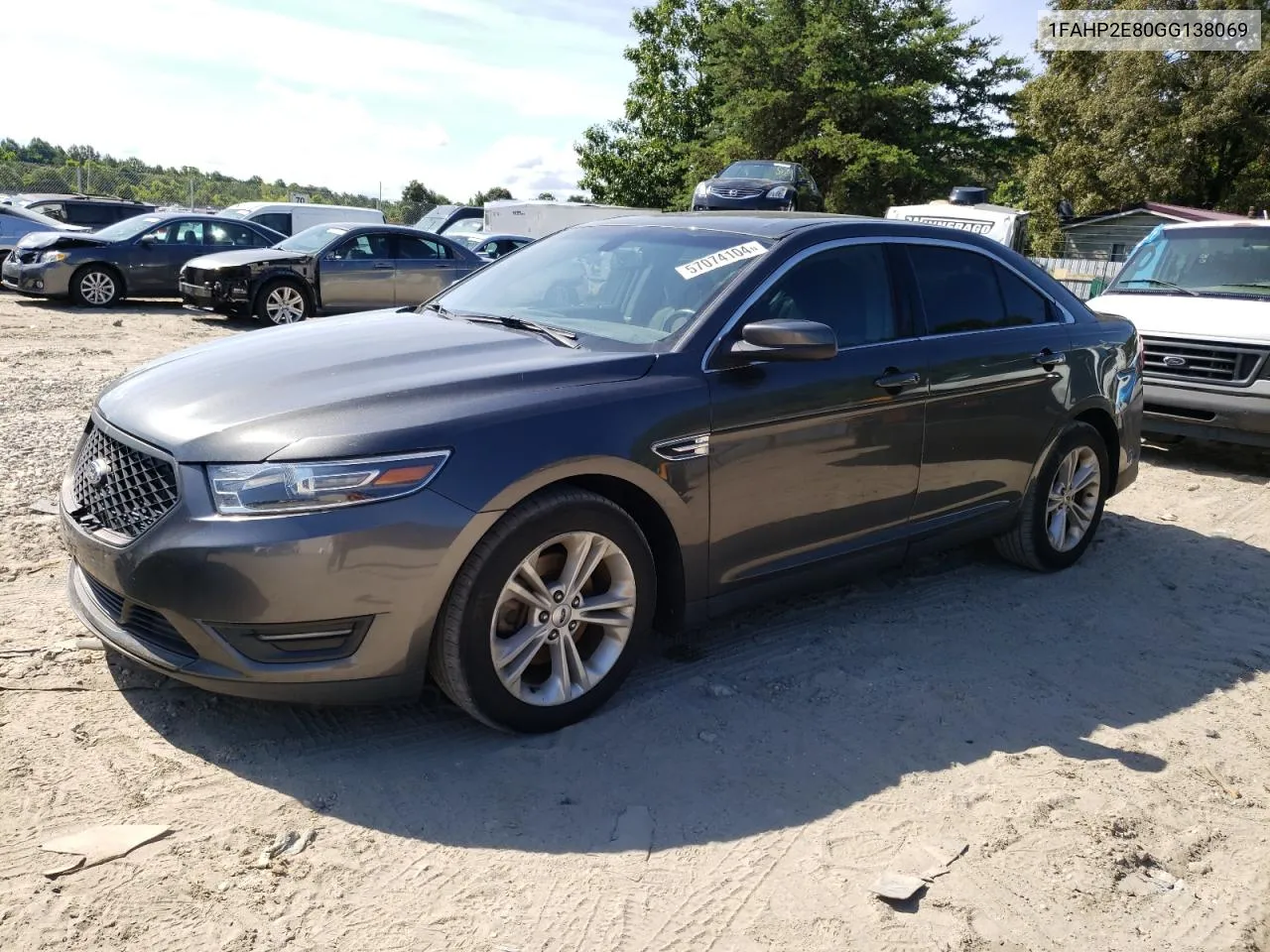 1FAHP2E80GG138069 2016 Ford Taurus Sel