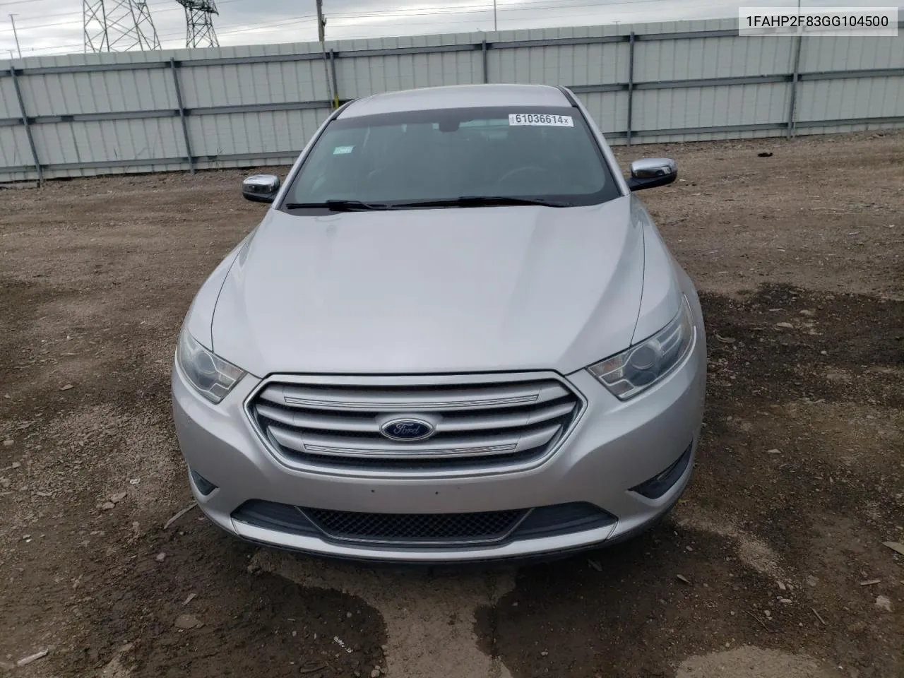 2016 Ford Taurus Limited VIN: 1FAHP2F83GG104500 Lot: 61036614