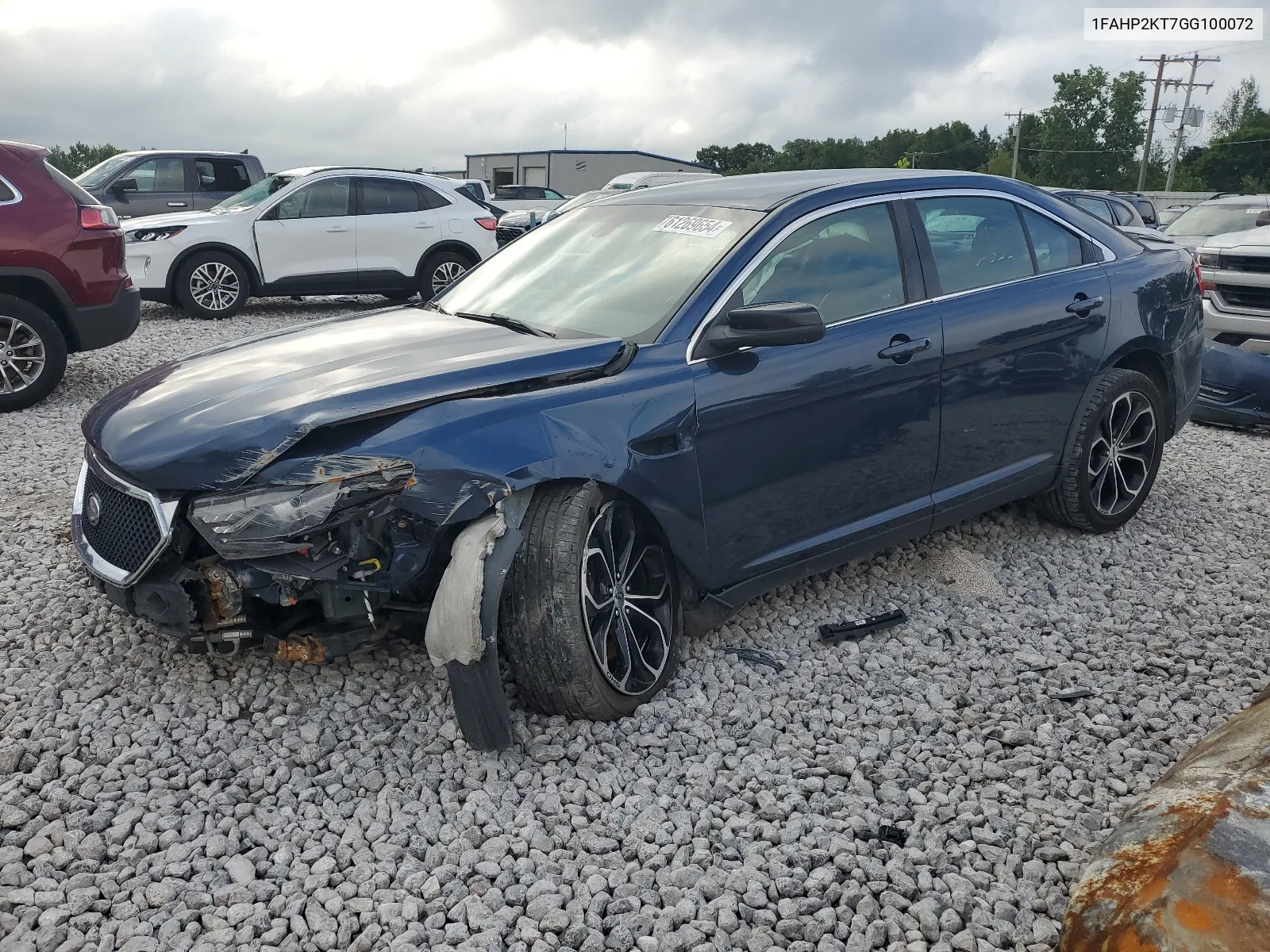 2016 Ford Taurus Sho VIN: 1FAHP2KT7GG100072 Lot: 61269654