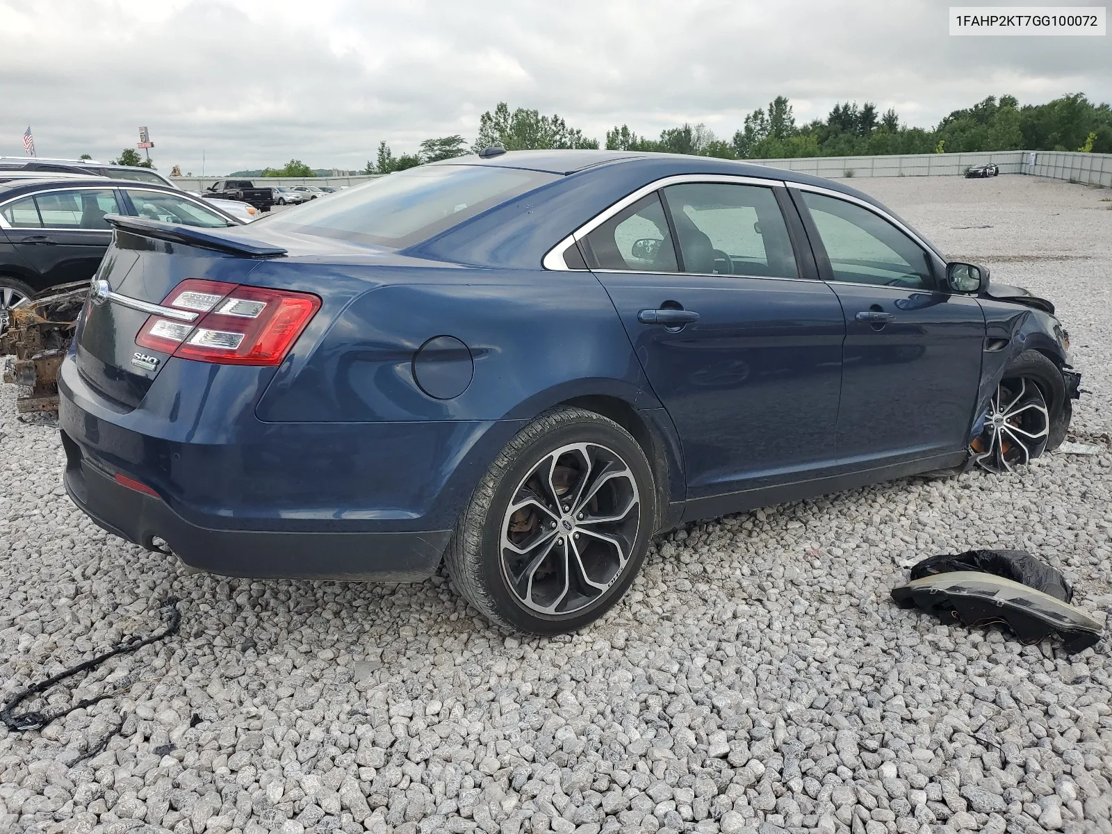 2016 Ford Taurus Sho VIN: 1FAHP2KT7GG100072 Lot: 61269654