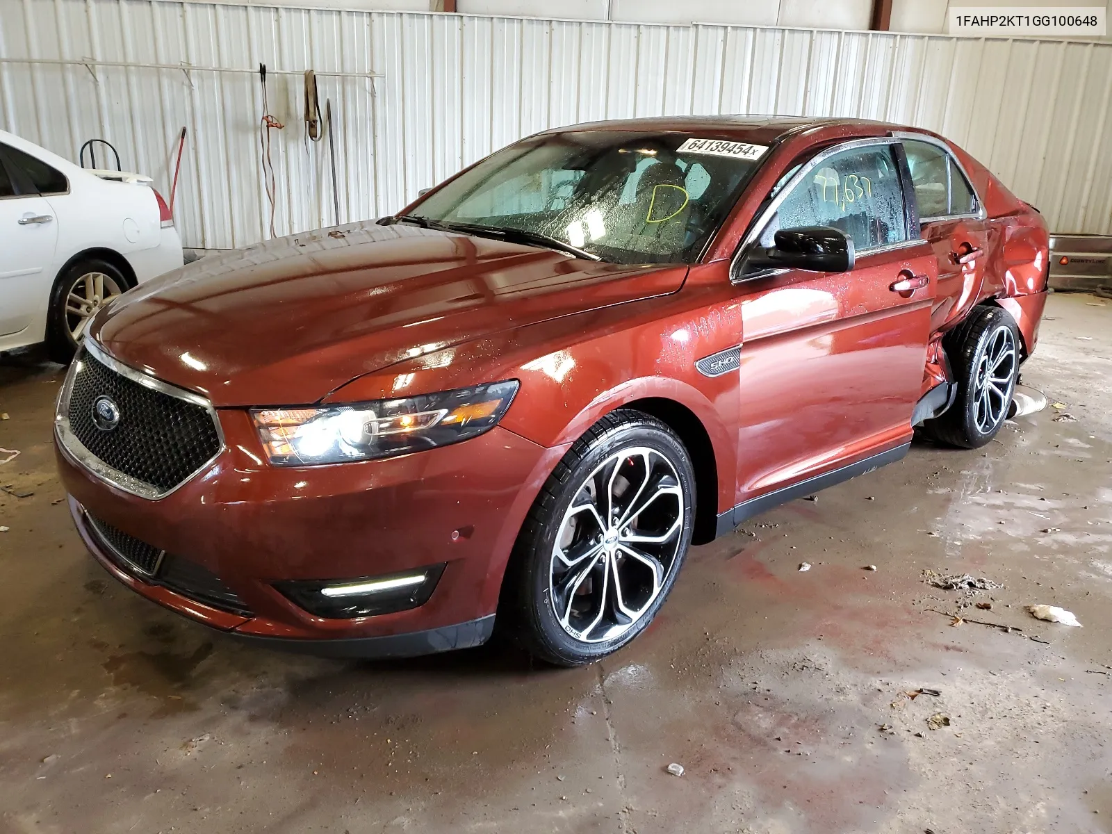 2016 Ford Taurus Sho VIN: 1FAHP2KT1GG100648 Lot: 64139454