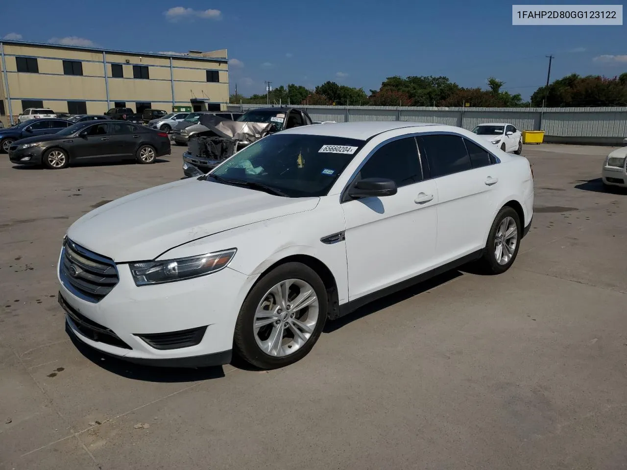 2016 Ford Taurus Se VIN: 1FAHP2D80GG123122 Lot: 65660204