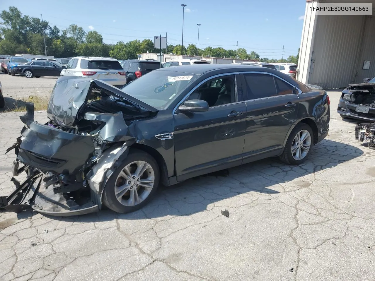 2016 Ford Taurus Sel VIN: 1FAHP2E80GG140663 Lot: 68142624