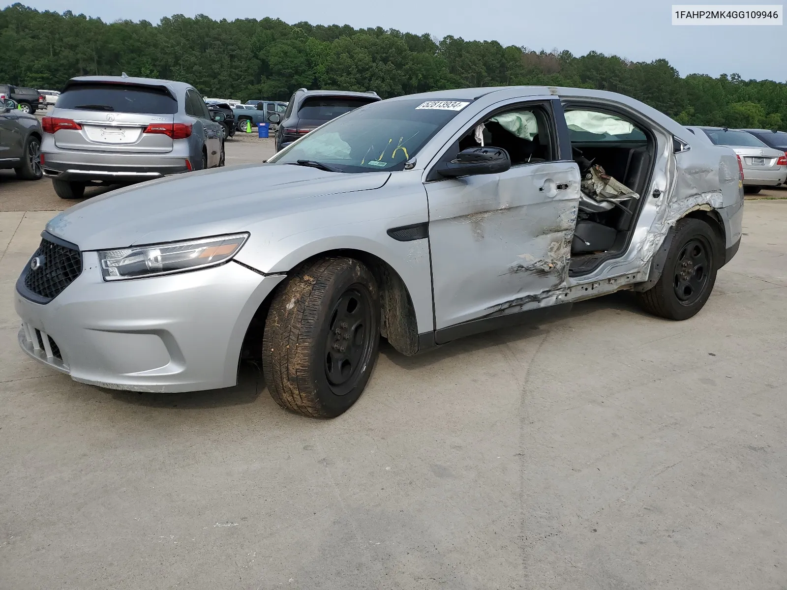 2016 Ford Taurus Police Interceptor VIN: 1FAHP2MK4GG109946 Lot: 68315594