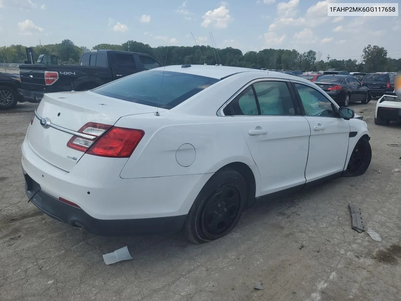 2016 Ford Taurus Police Interceptor VIN: 1FAHP2MK6GG117658 Lot: 69045094