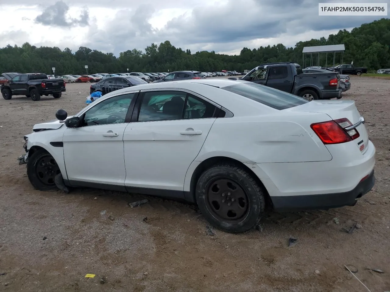 2016 Ford Taurus Police Interceptor VIN: 1FAHP2MK5GG154796 Lot: 69468724