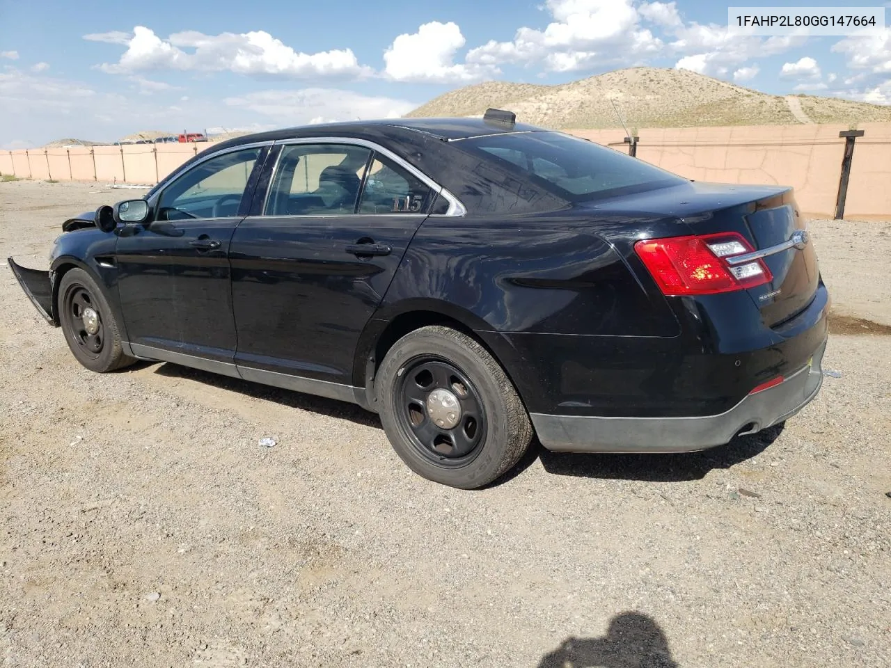 2016 Ford Taurus Police Interceptor VIN: 1FAHP2L80GG147664 Lot: 70564474